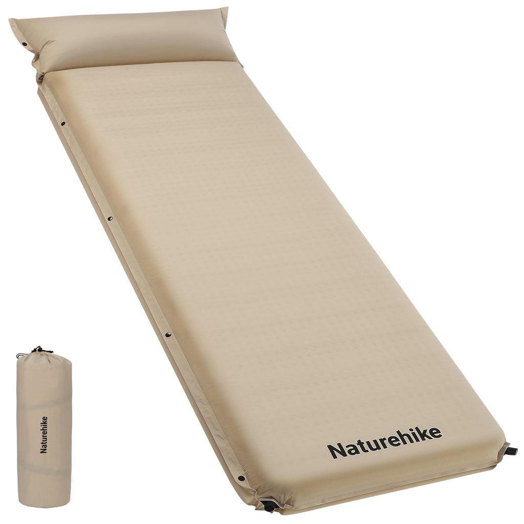 Naturehike 4"/10cm Ultra Thick Foam Self Inflating Sleeping Pad with Pillow, R9.