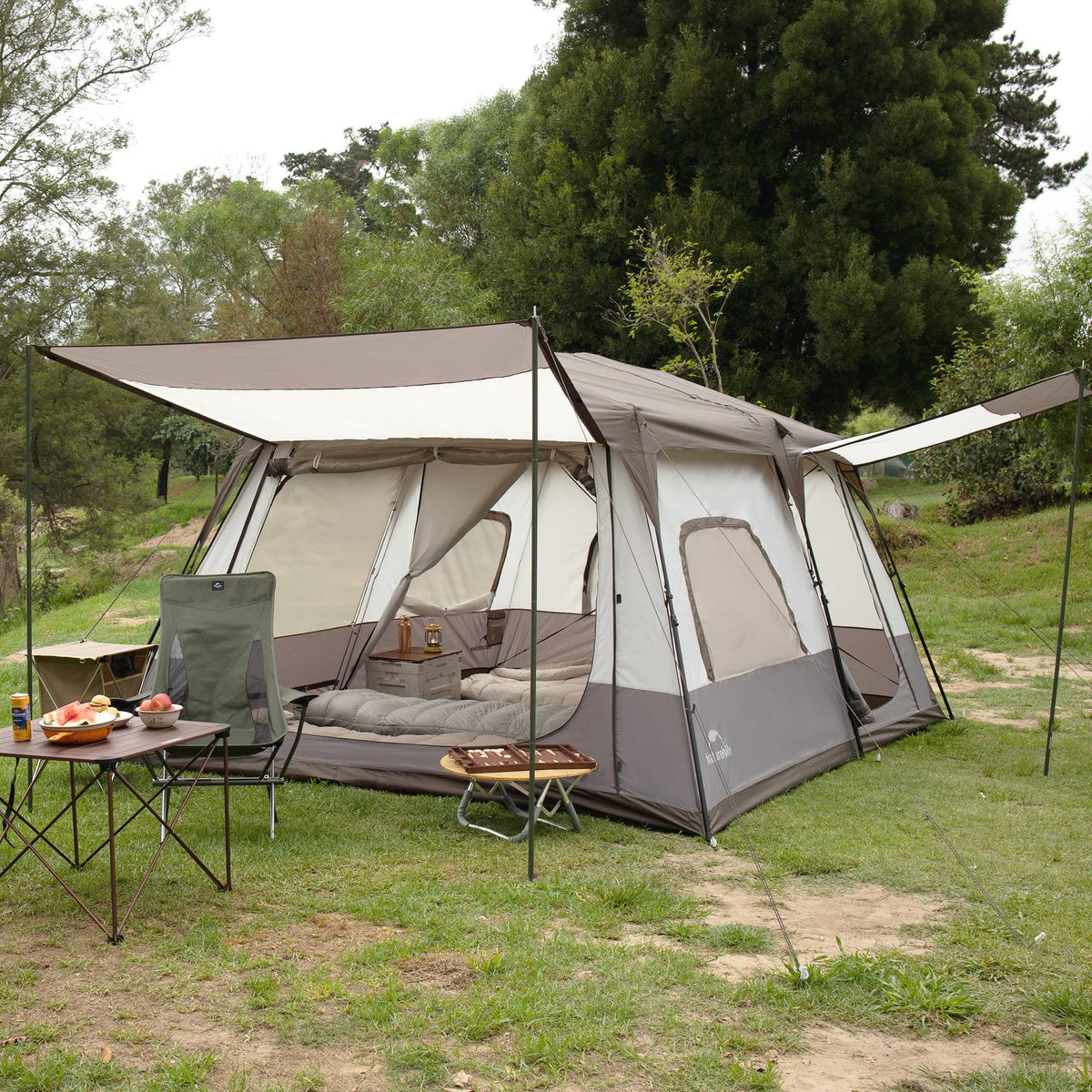 Naturehike 6-8 Person Camping Tent, Easy Set up Instant Tents for Camping, Large