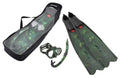 SEAC Motus Tris, Freediving and Spearfishing Set Motus Long fins, One Diving mas