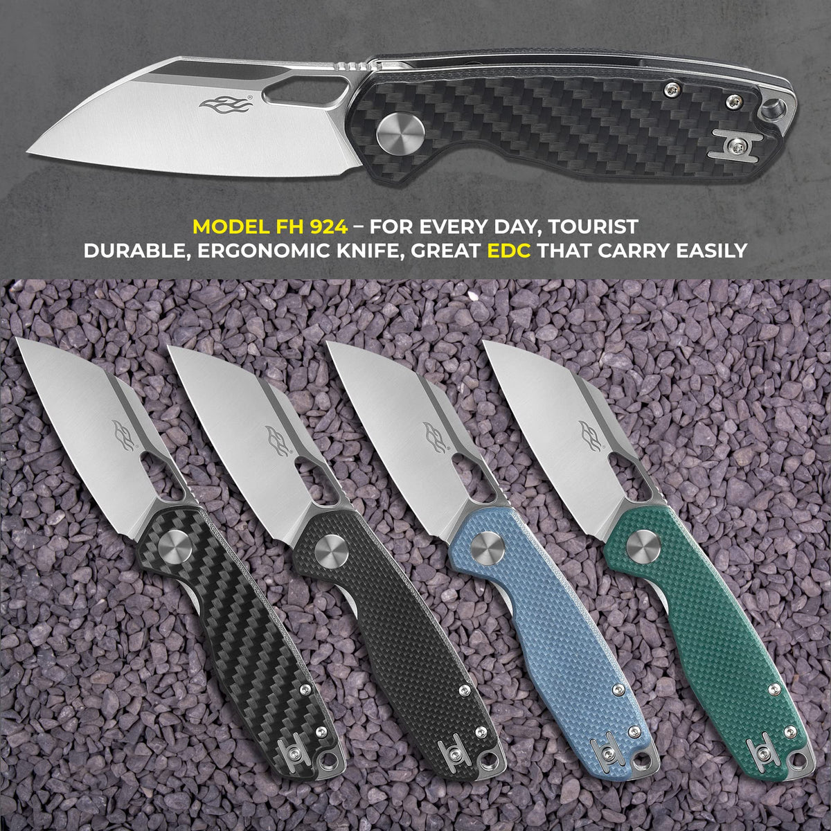 Firebird GANZO FH924-CF Ball Bearing Pocket Folding Knife