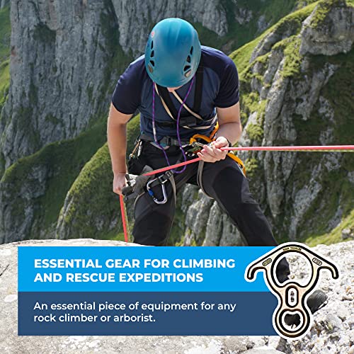 Rock-N-Rescue Steel Rescue 8 with Ears | High-Strength Steel for Controlled Desc, view 2