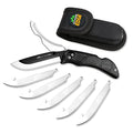 OUTDOOR EDGE RazorPro Folding Hunting Knife - Replaceable Blades, Camo Holster