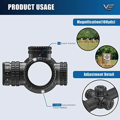 Vector Optics Veyron 4-16x44IR SFP Compact Riflescope