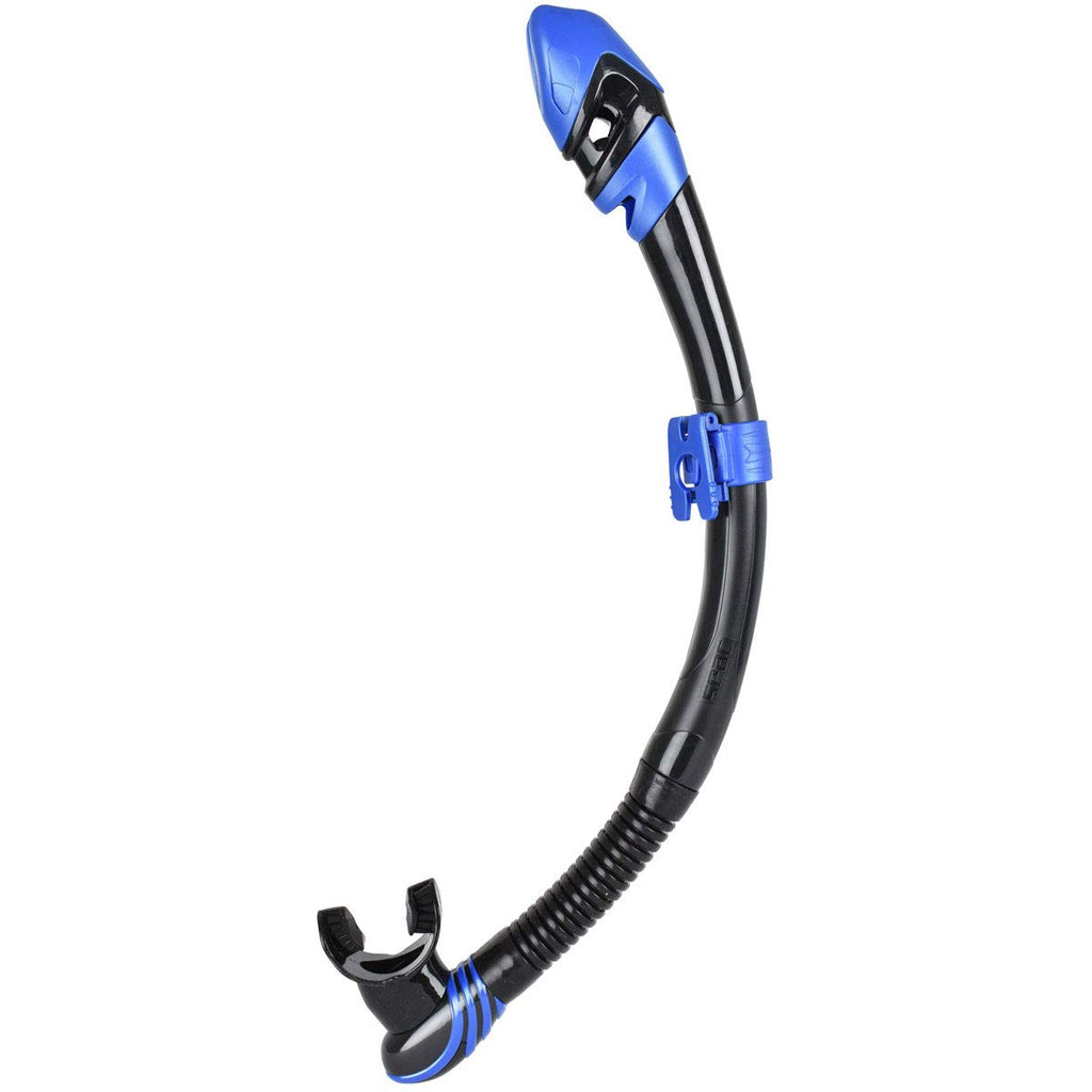 SEAC Vortex Dry Adult Scuba Diving and Snorkeling Dry Snorkel, Black/White, One, view 2
