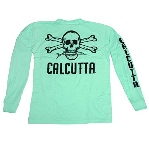 Calcutta Men’s Original Logo Long Sleeve T-Shirt, Chili, XX-Large