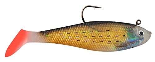 6"SWMSHD GOLD MULLET/RED TAIL
