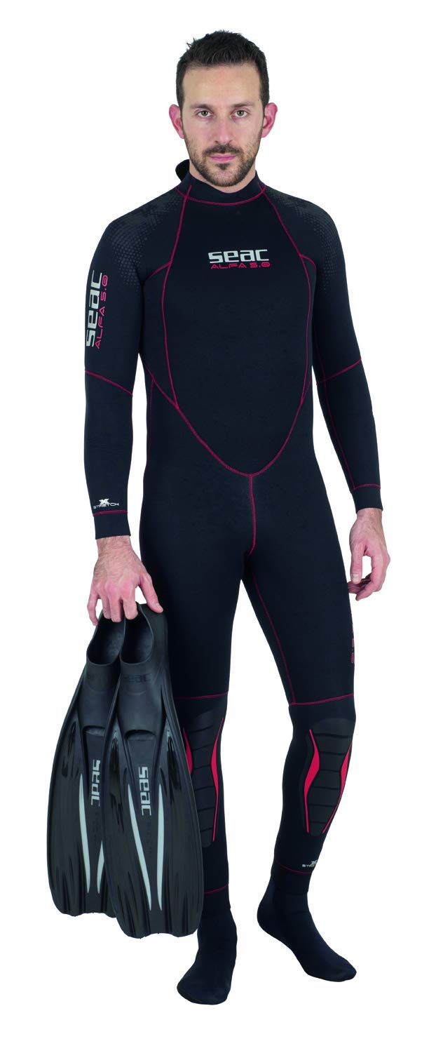 SEAC F100 Pro Diving Fins (Black, 38/39) (9291N), view 2