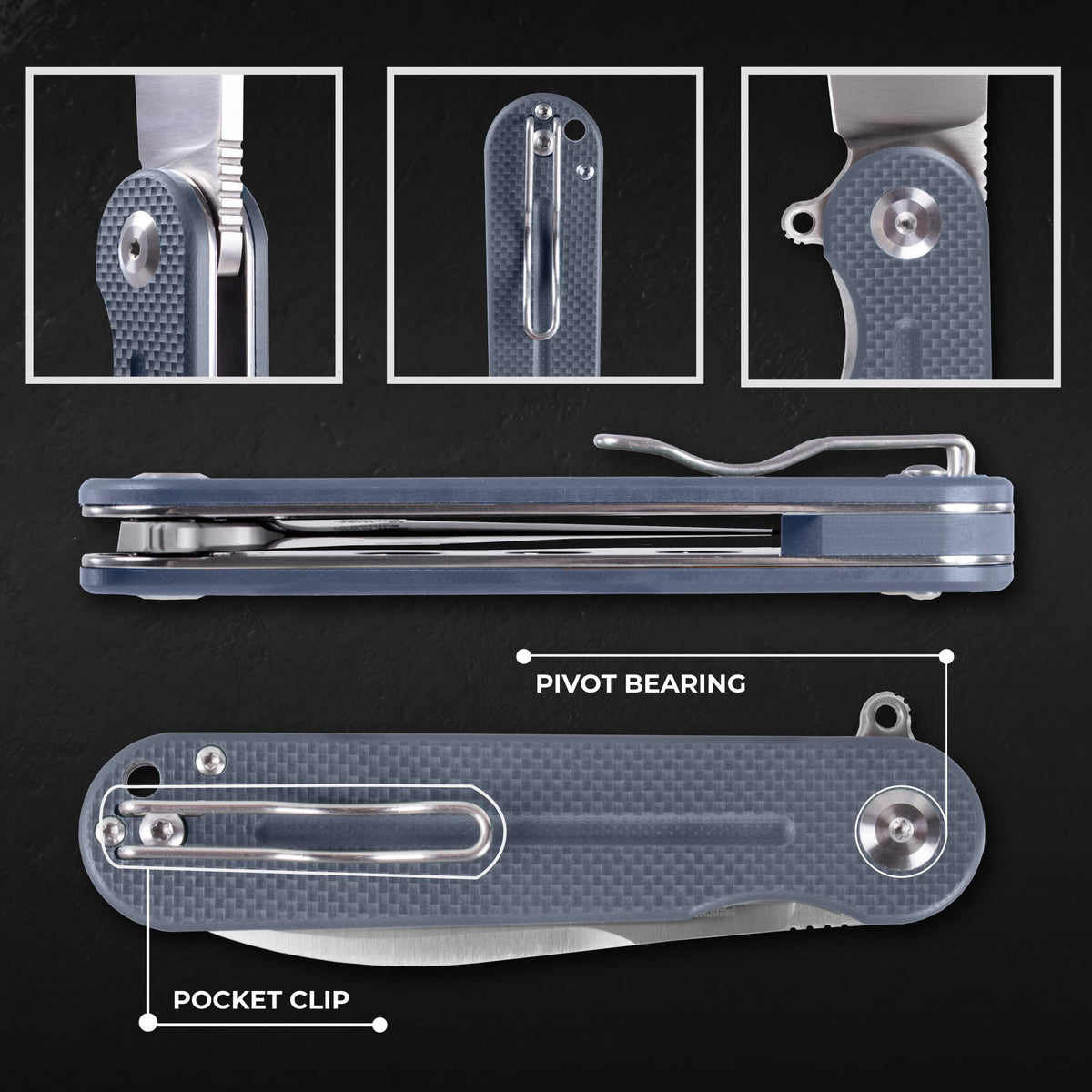 Firebird GANZO FH922-GY Ball Bearing Pocket Folding Knife