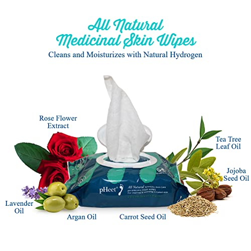 pHeet® Foot Wipes - All-Natural Antifungal & Antibacterial Formula
