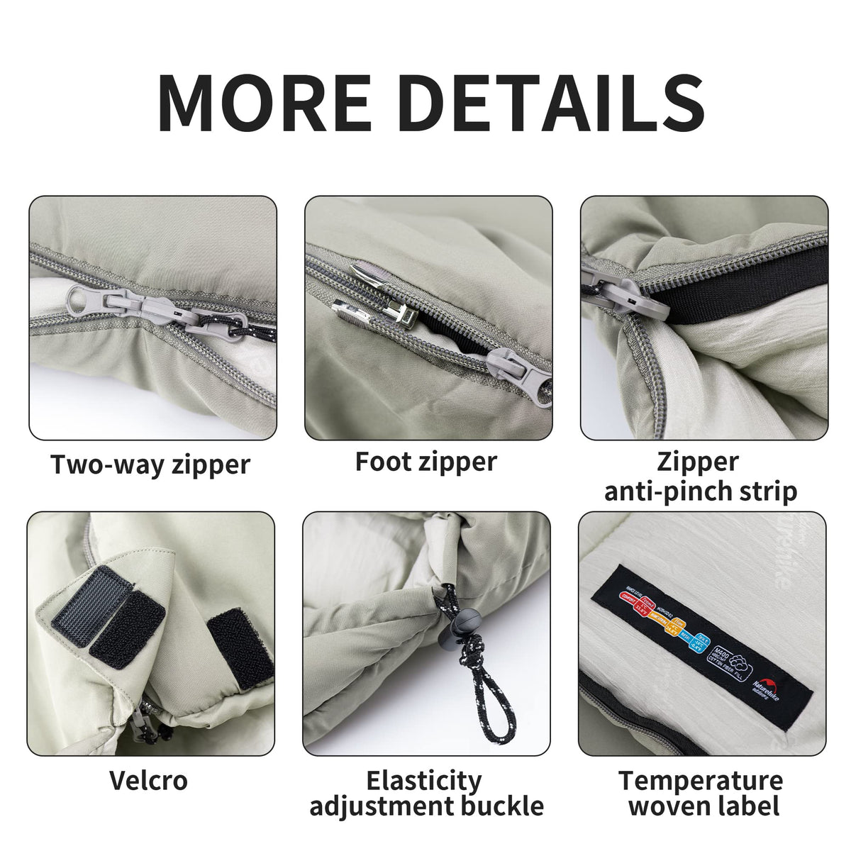 Naturehike 0 Degree Sleeping Bag for Adults, Cold Weather Lightweight Sleeping B