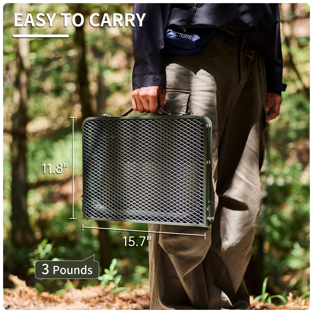 Naturehike Folding Camping Table with Mesh Desktop, Adjustable Aluminum Portable, view 3