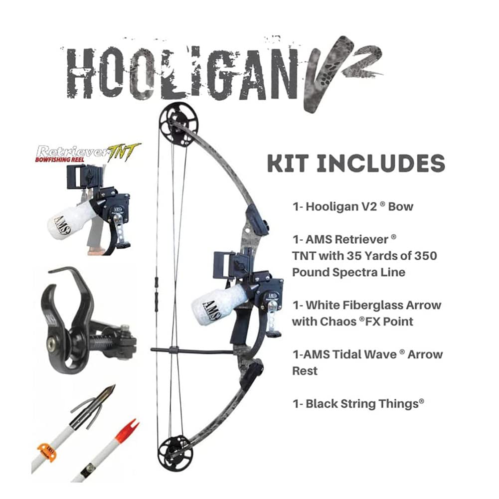AMS Bowfishing Hooligan V2 Bowfishing Bow Kit, view 5