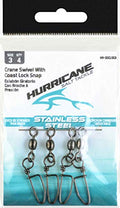HURRICANE HR-SSCLSS3 Ss Coast Lock Swivel Sz3-4Pk