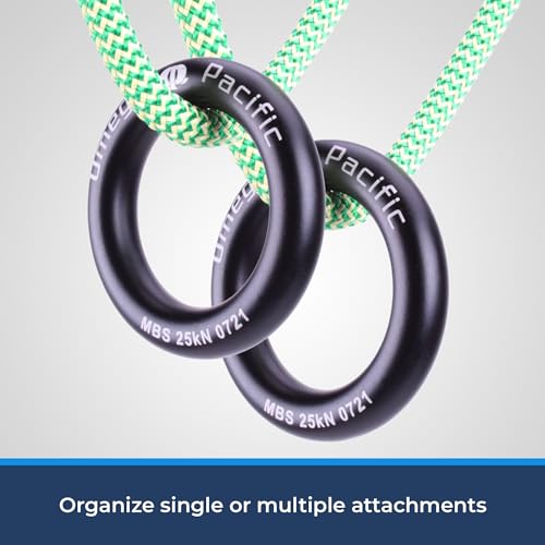 Omega Pacific Rappel Ring - Solid Seamless Aluminum Design, Outdoor Adventure