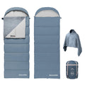 Naturehike 42.8℉ Sleeping Bags with Flannel Blanket, Removable Sleeping Bag Line