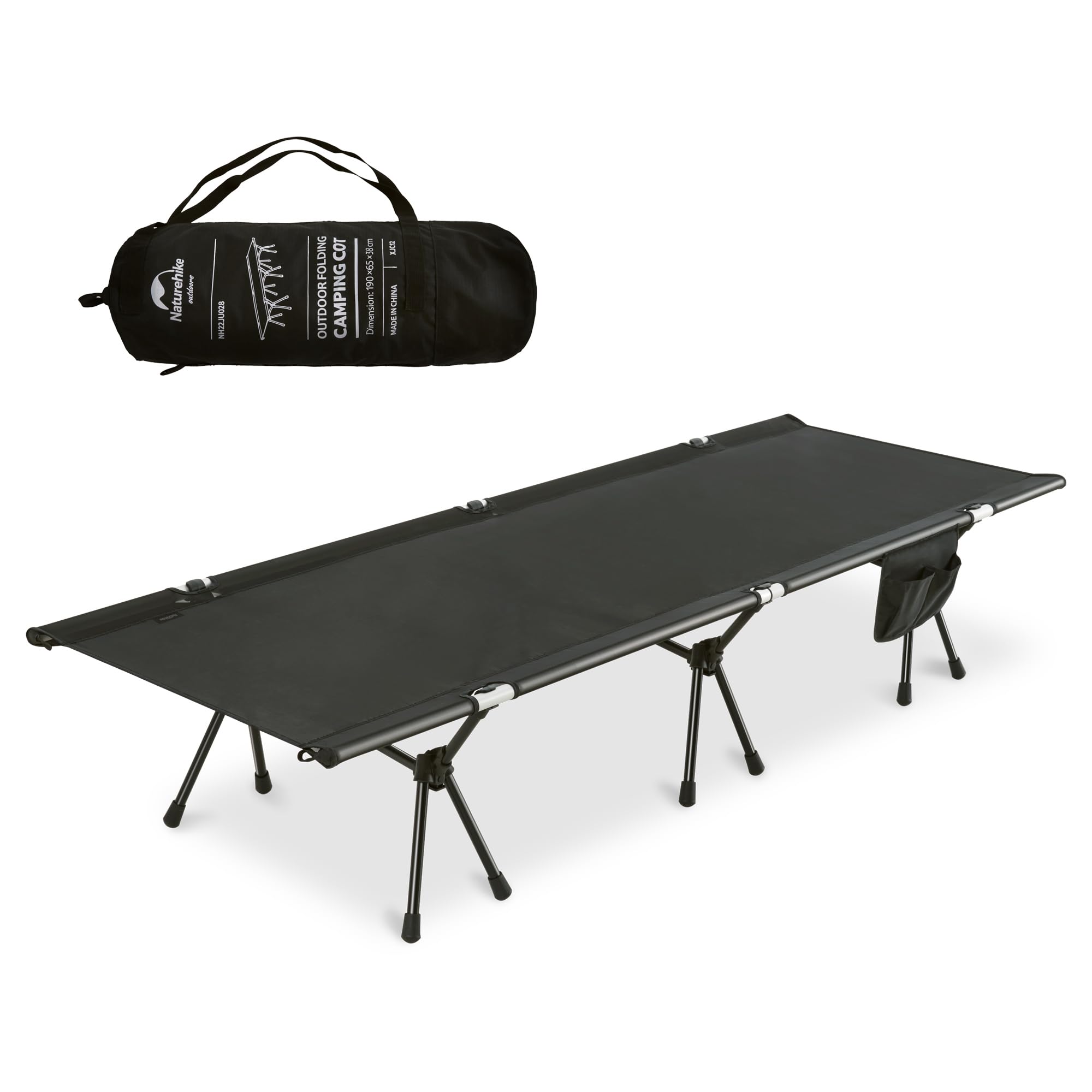Naturehike WildField Height Adjustable Camping Cot, Ultralight Folding Camp Cot,