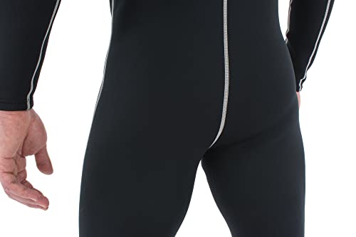 Seac Carezza Man, 2 mm one-Piece Double-Lined Neoprene Suit, Front Zip and PU Kn, view 10