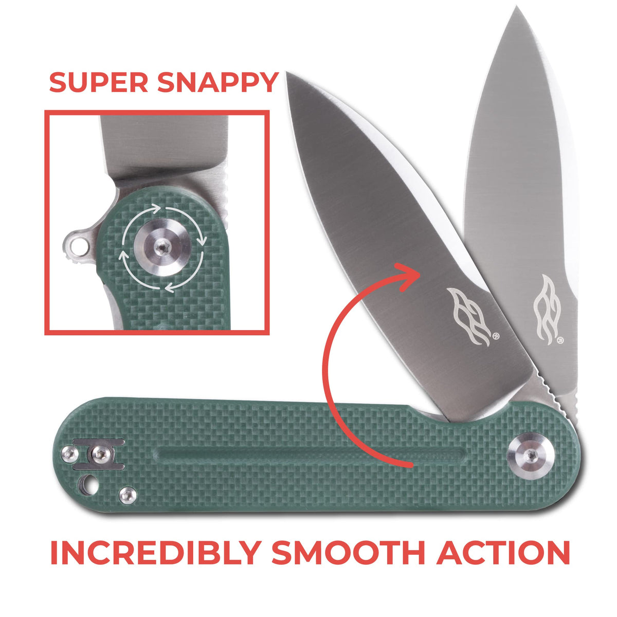 Firebird GANZO FH922-GB Pocket Folding Knife D2 Steel Blade
