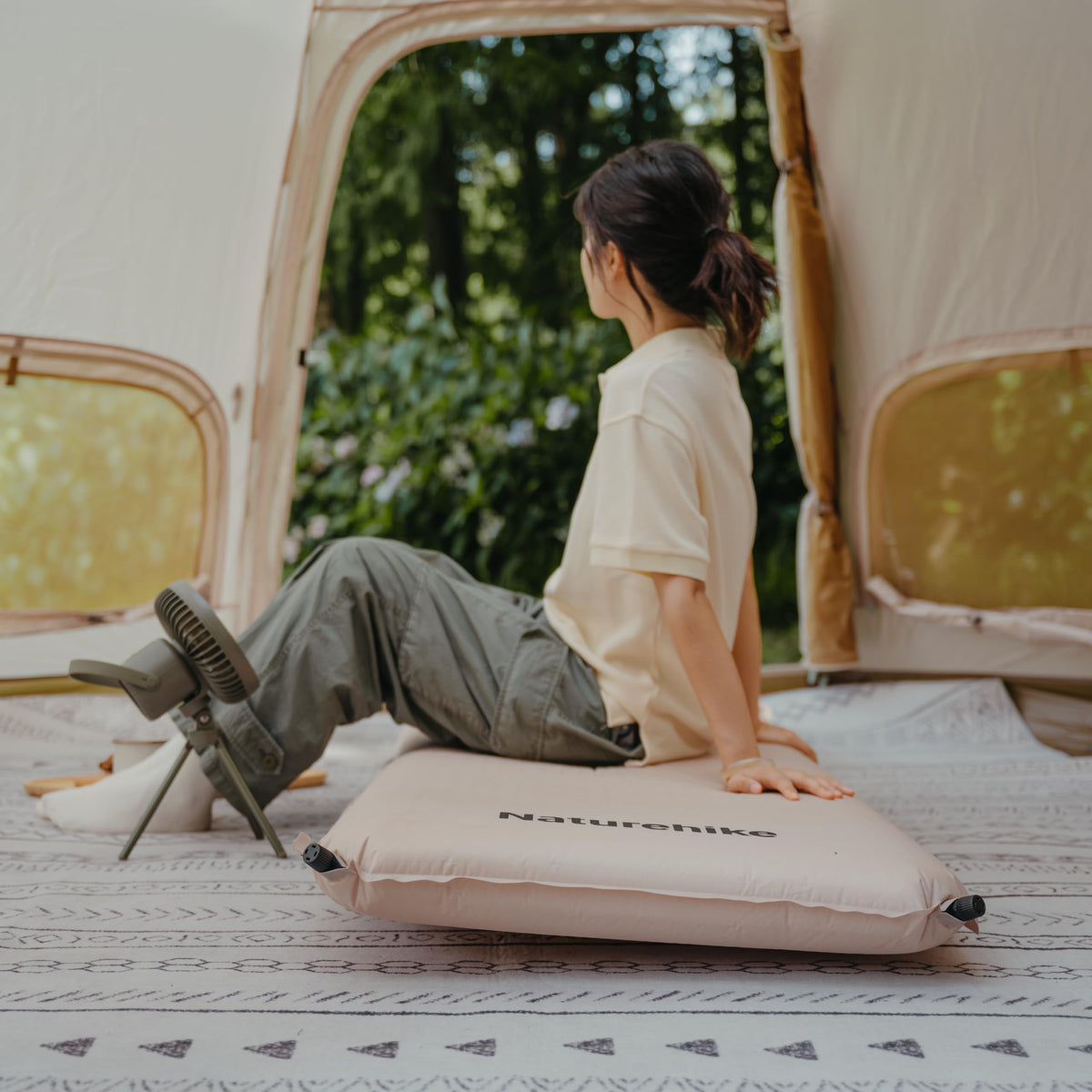 Naturehike 4"/10cm Ultra Thick Foam Self Inflating Sleeping Pad with Pillow, R9.