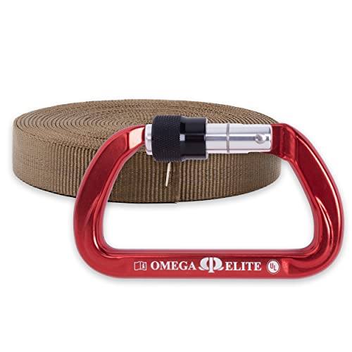 Rock-N-Rescue Heavyweight Nylon Tubular Webbing Coyote Brown 100 ft Bundle w/Eli