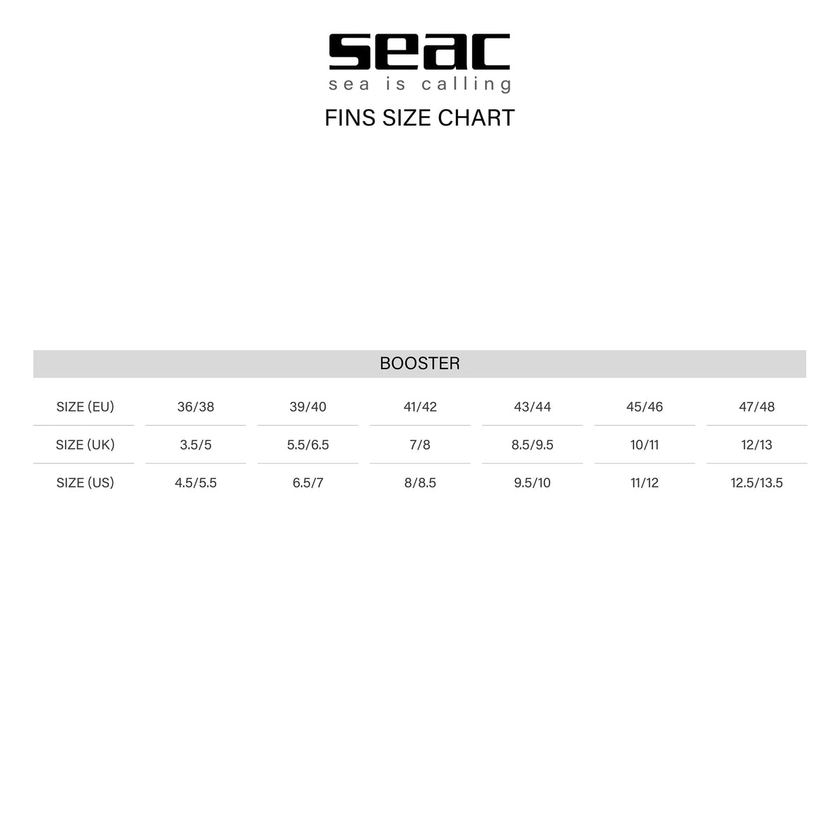 SEAC Booster, Long fins with Interchangeable Blades for Freediving and Spearfish