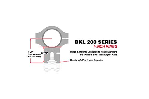BKL 254 4" Long Cantilever Ring Mount with 1 5/8"