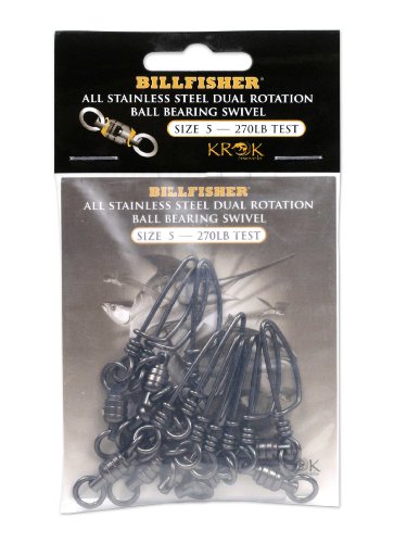 Billfisher KBBSS270-10PK Krok BB Fishing Swivels