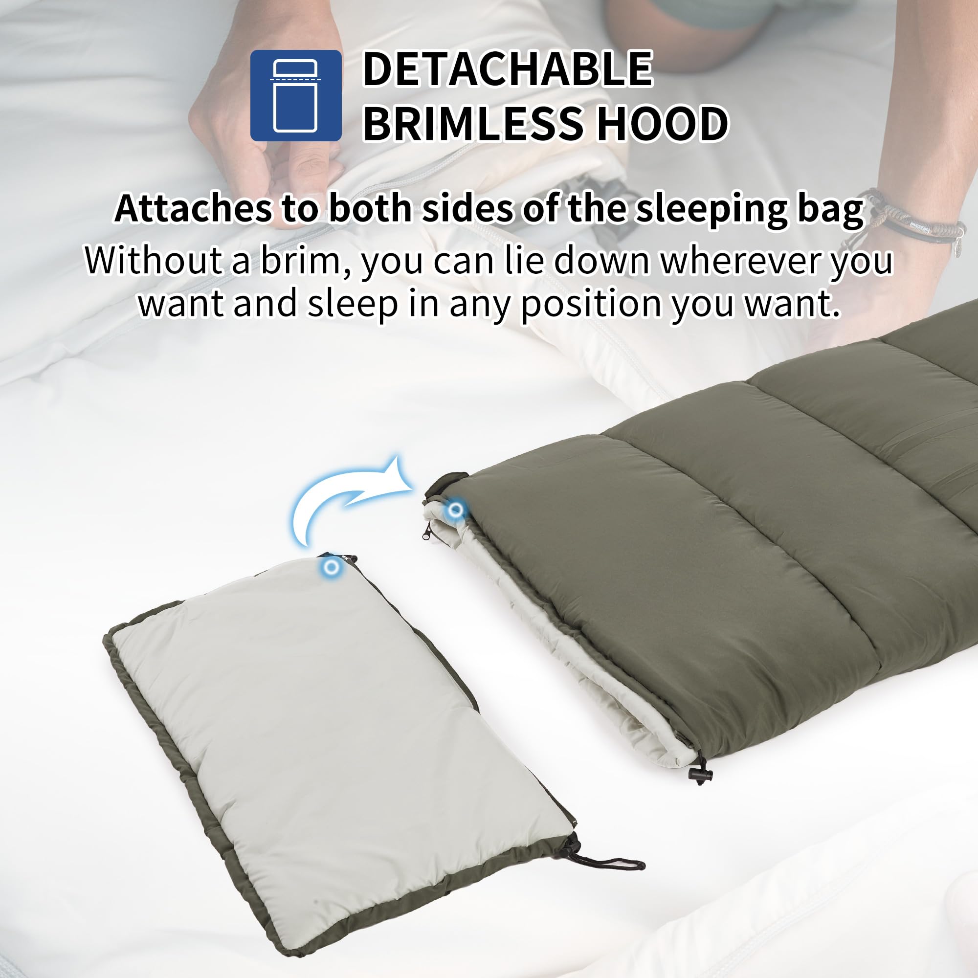 Naturehike Camping Sleeping Bag，Spliceable Double Sleeping Bag for Adults&Kids,