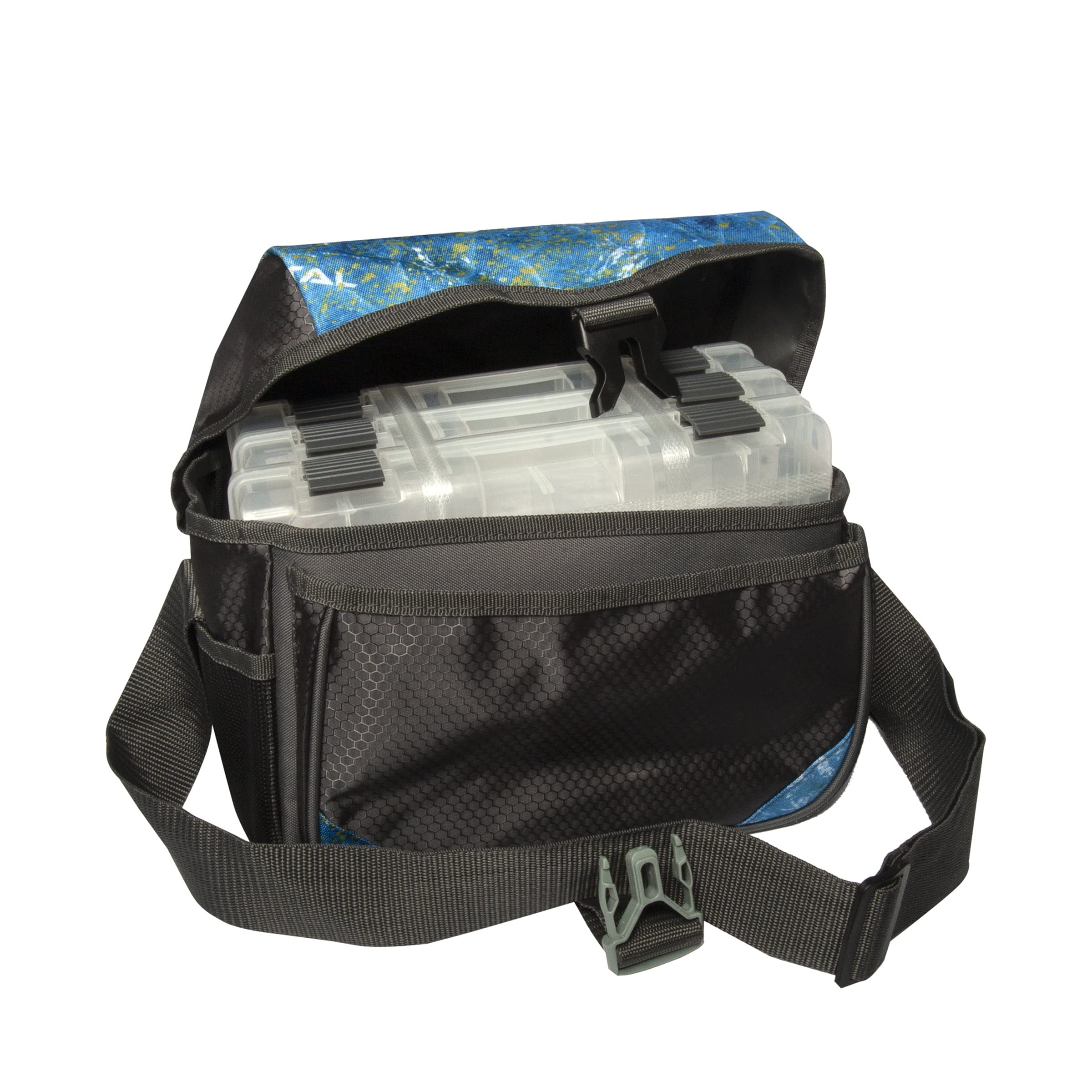 Calcutta Squall 3600 Express Tackle Bag | Mossy Oak Coastal Camo | 3 3600 Double