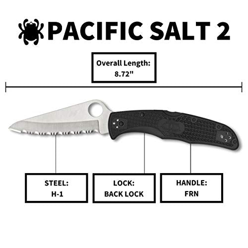 Spyderco Pacific Salt 2 Lightweight Knife with 3.78"
