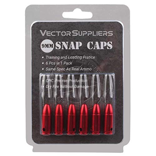 TAC Vector Optics 9mm Snap Caps,Trainning Dummy Round