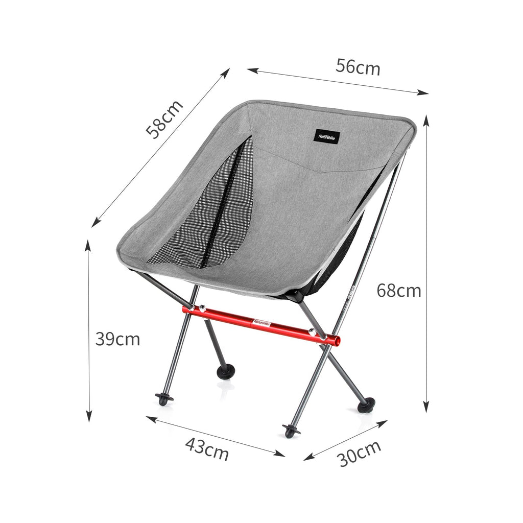 Naturehike Camping Chair, Foldable Chair with Storage Bag, Outdoor Portable Chai, view 2