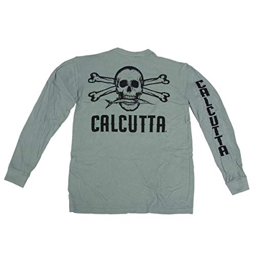 Calcutta Men’s Original Logo Long Sleeve T-Shirt, Chili, XX-Large