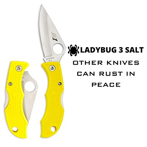 Spyderco Ladybug 3 Salt Lightweight Knife with 1.93"