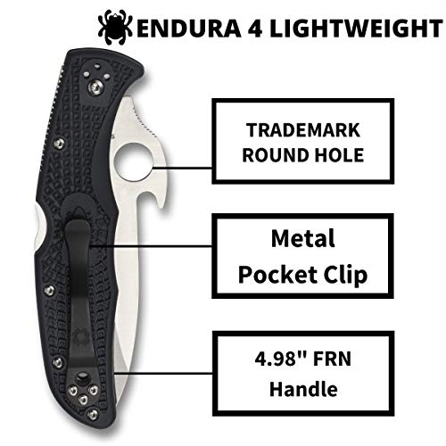 Spyderco Endura 4 Signature Knife with 3.80", view 4