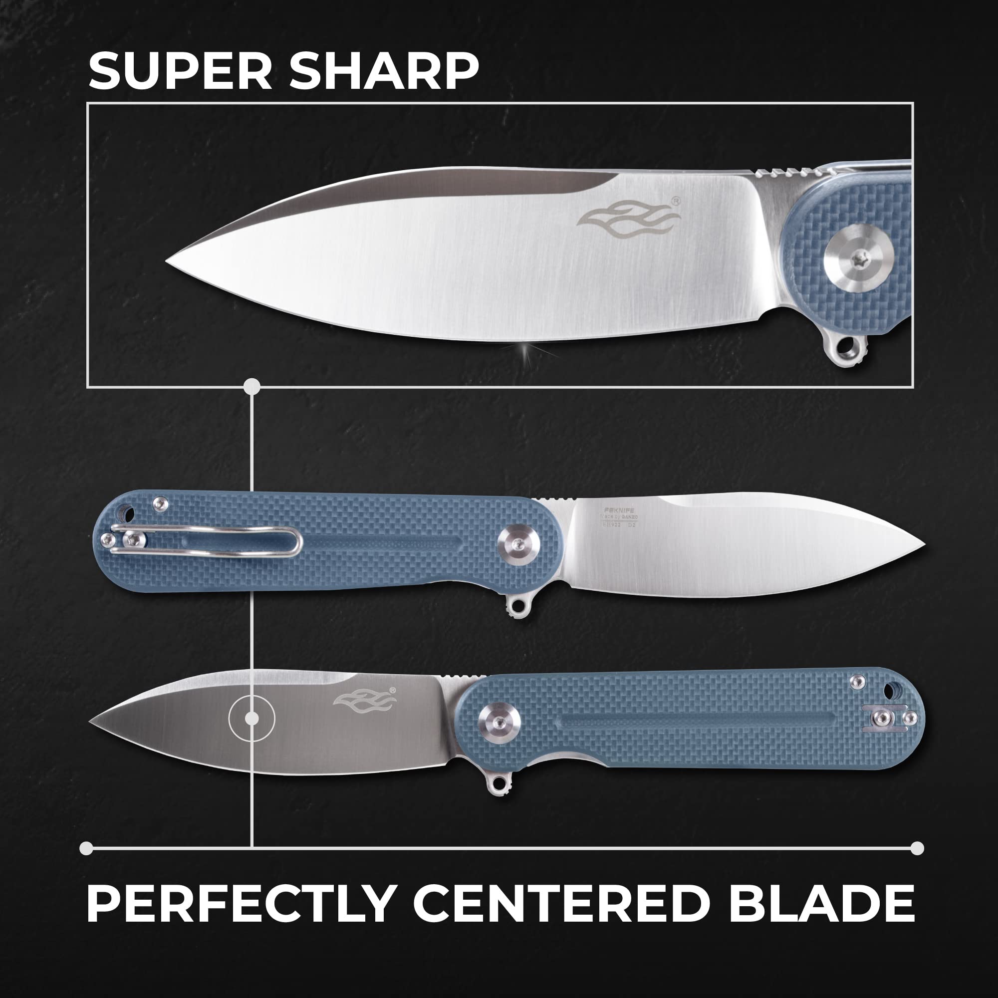 Firebird GANZO FH922-GY Ball Bearing Pocket Folding Knife