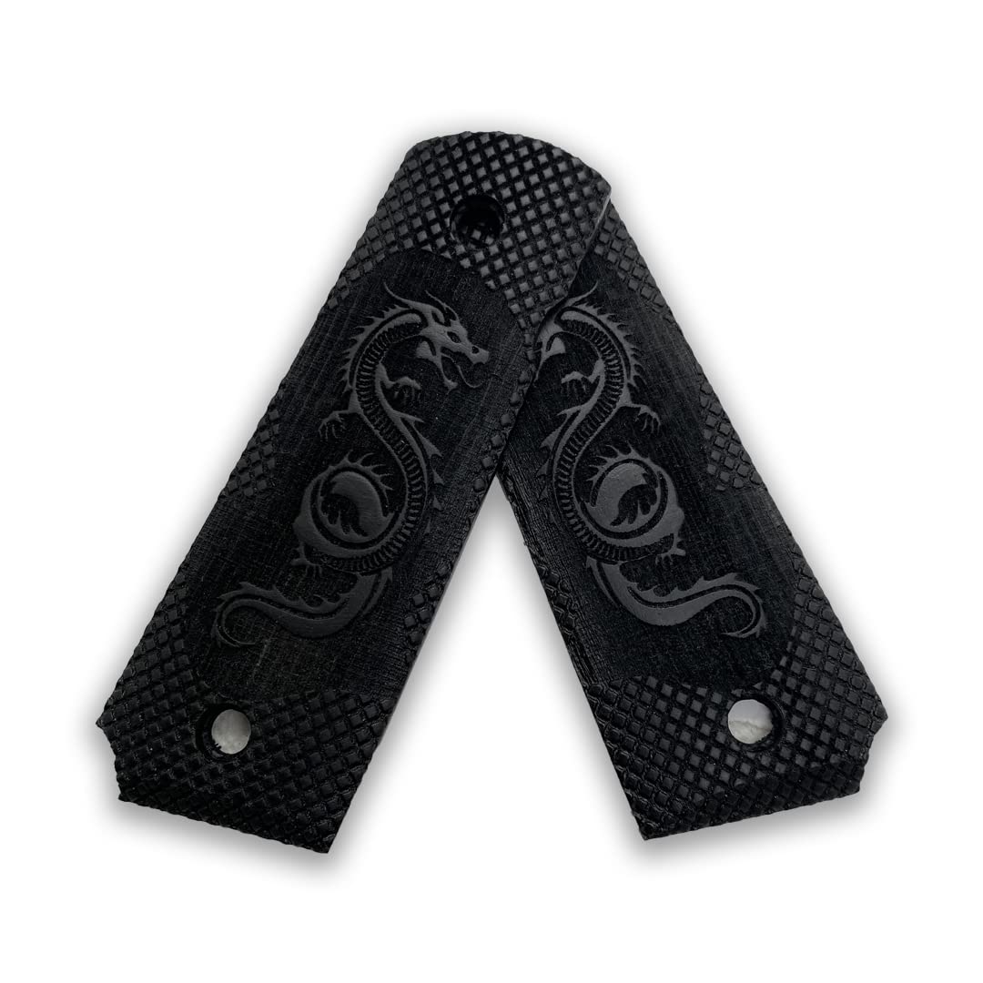 Zib Grips, 1911 Dragon Pattern Selection, Wood Grips