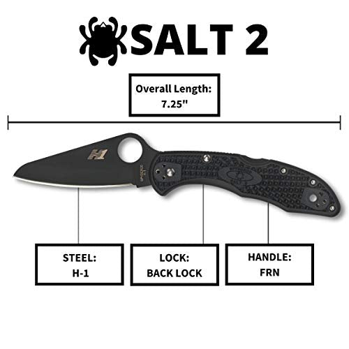 Spyderco Salt 2 Lightweight Knife with 3" H-1