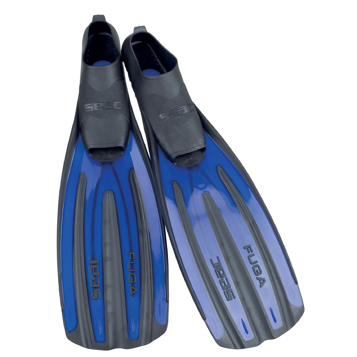 Seac Fuga Full Foot Fins - Blue, 38