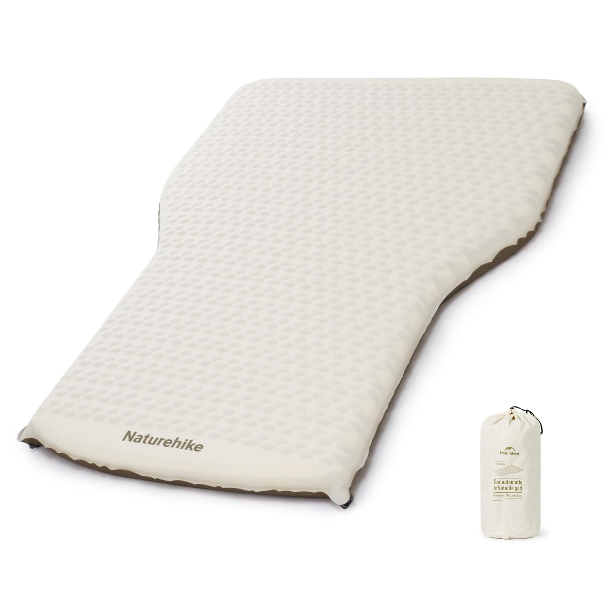 Naturehike 2.56’’ Thickened Car Mattress for SUV Camping, Self Inflating Sleepin
