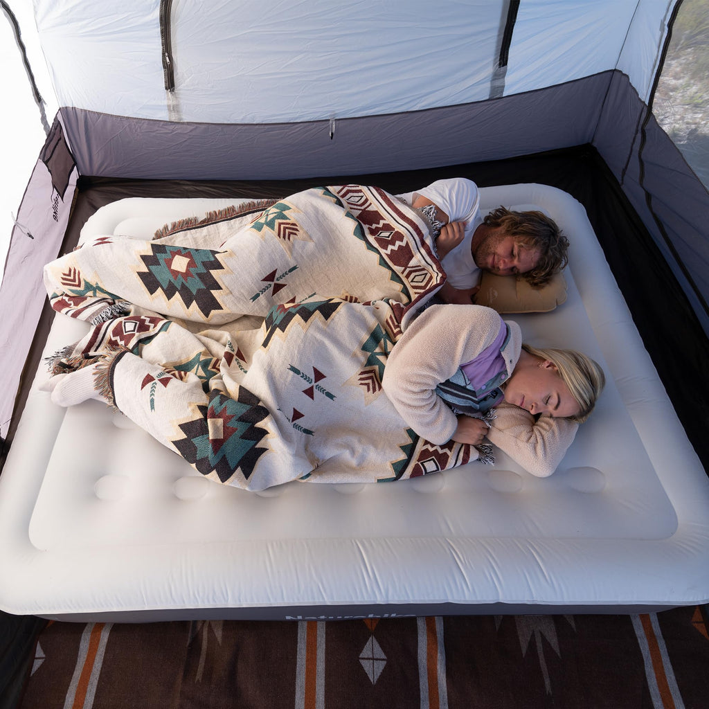 Naturehike Deluxe Fabric Air Mattress with Inflatable Self-Stop High-Speed Pump,, view 7