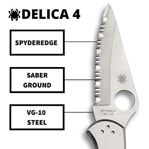 Spyderco Delica 4 Signature Knife with 2.95", view 3
