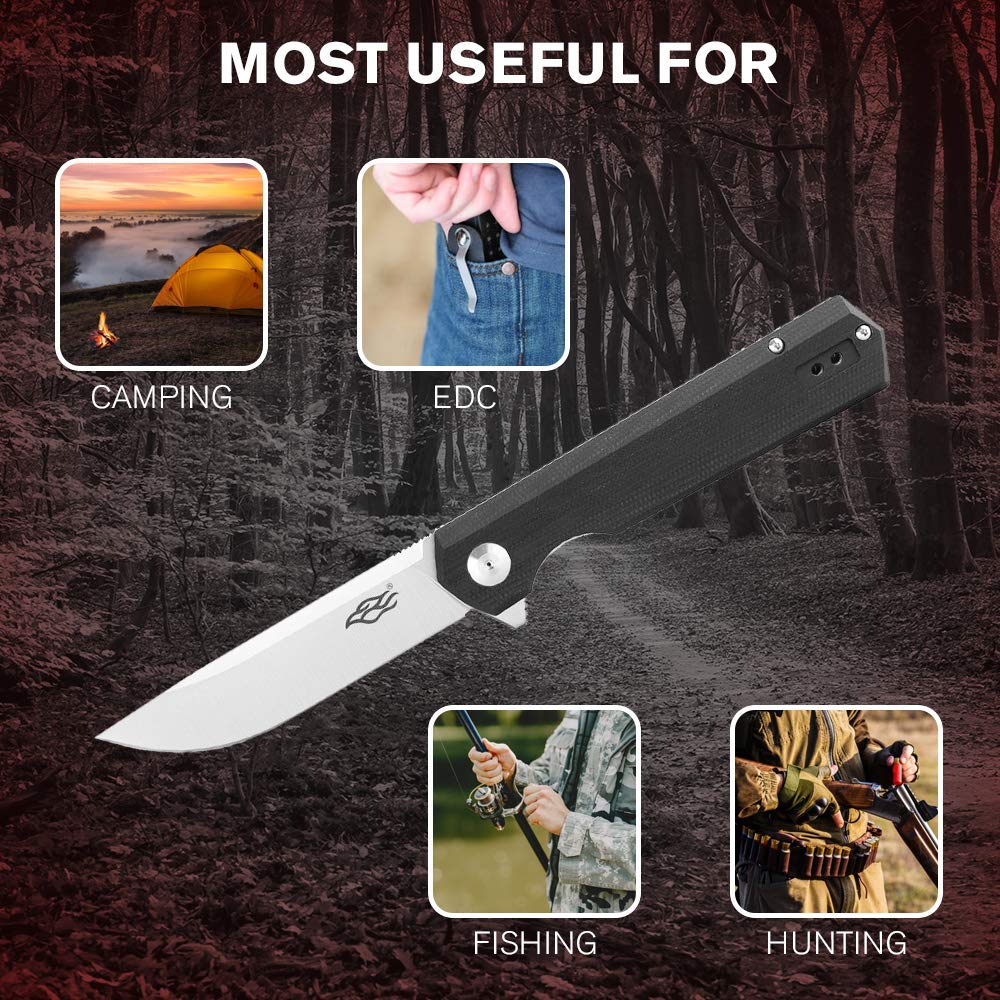 GANZO Firebird FH11 Top Pocket Folding Knife D2 Steel Flip