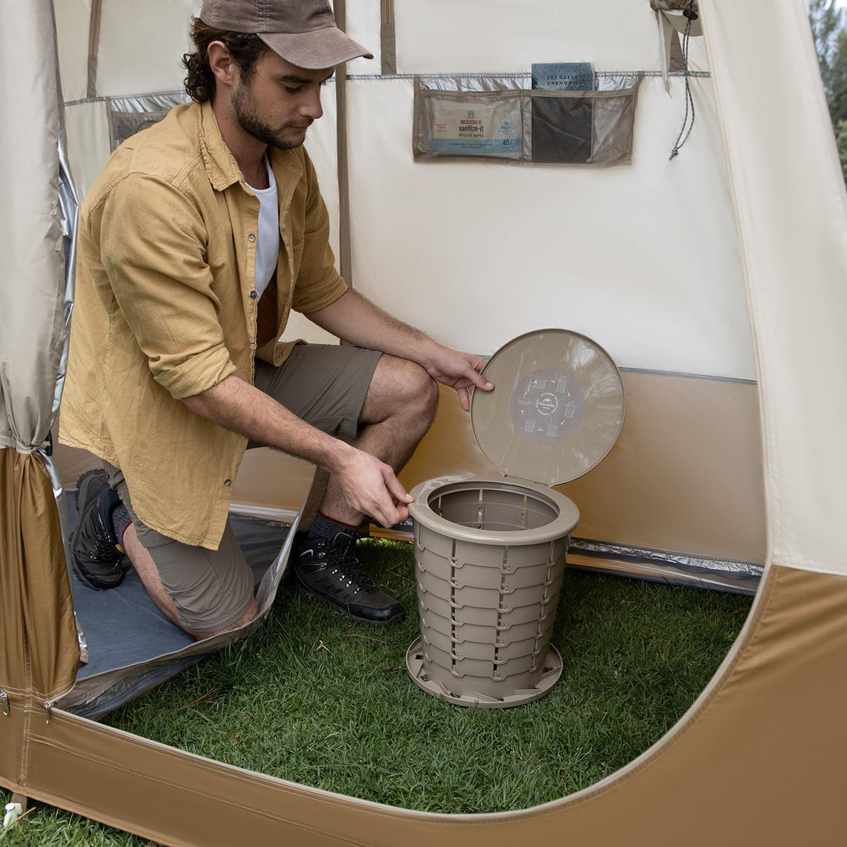 Naturehike Wet Dry Separation Pop Up Privacy Shower Tent Portable Toilet Outdoor