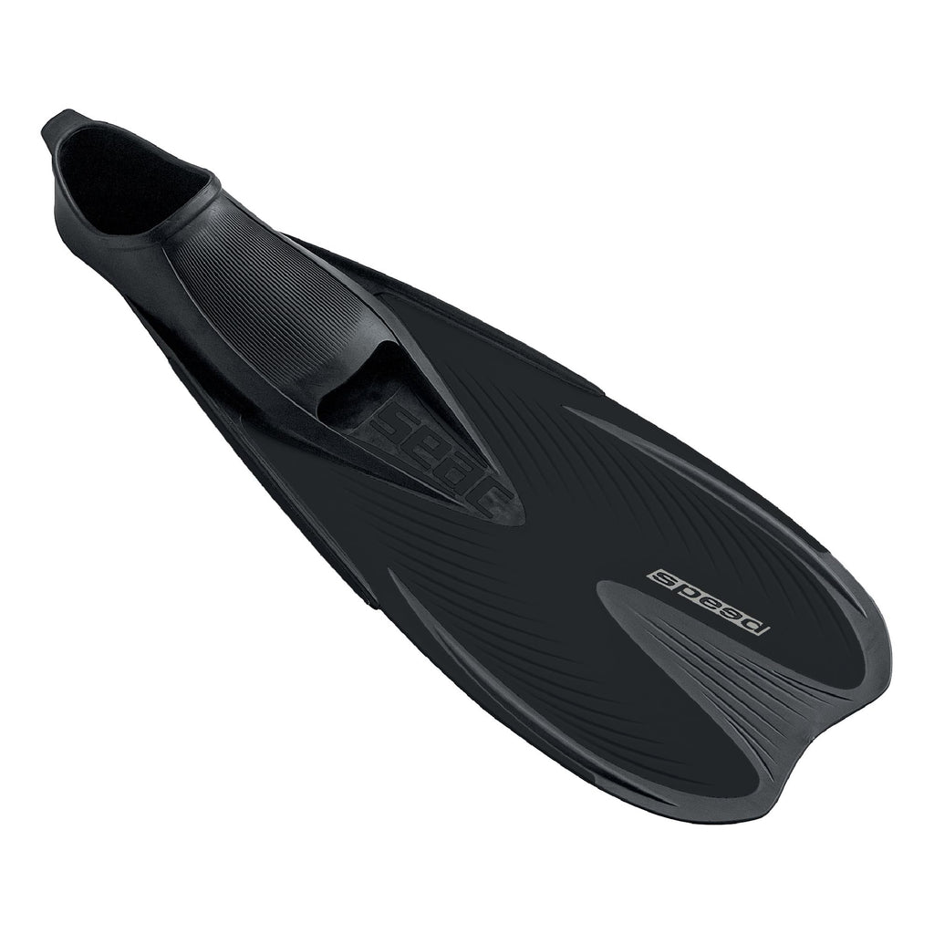 Seac Speed Snorkeling Fins - Black, 42/43
