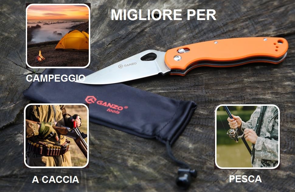 Ganzo G729-ORFolding Pocket Knife 440C Stainless, view 6