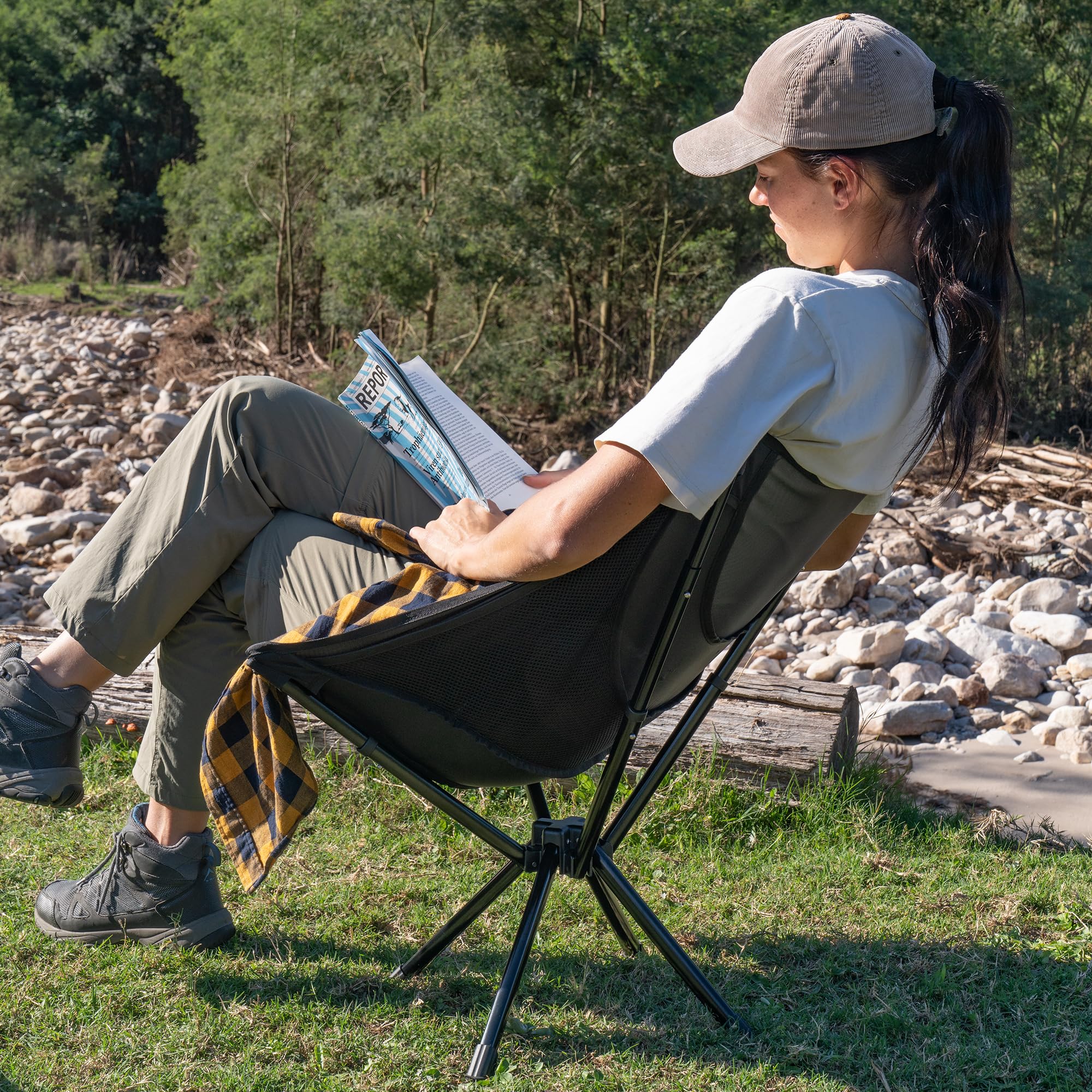 Naturehike Fast-Assembly Camping Chair, Lightweight Aluminum Portable Chair with
