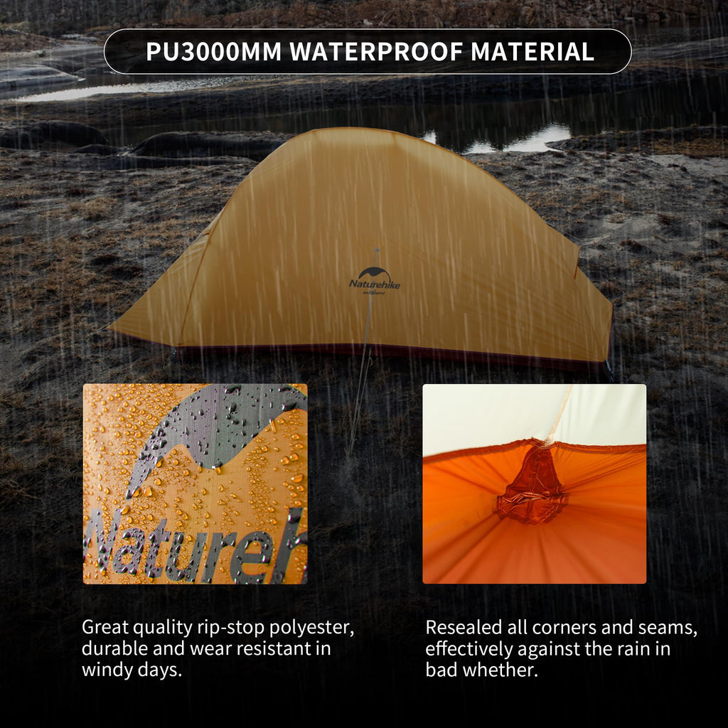 Naturehike Cloud-Up 1 Person Tent Lightweight Backpacking Tent for One Man, Wate, view 5