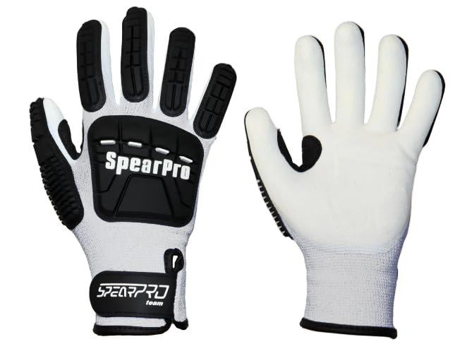 SpearPro Dyneema Lobster Gloves (White, XX-Large)