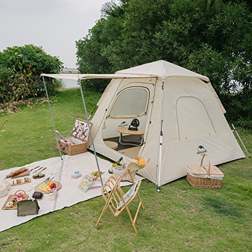Naturehike Ango 3 Person 4 Person Pop Up Tent, Waterproof UPF 50+ Easy Set up Au